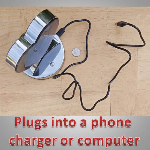 RAINBOW FLUORITE LAMP with 3 different light settings HEART 01 112325 - Picture 7 of 10